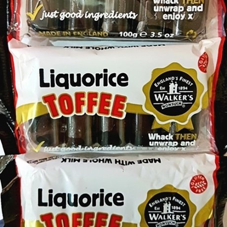 Walkers Liquorice Toffee Slabs Walkers Liquorice Toffee Slabs